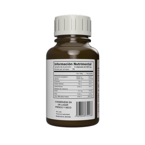 Sauzgatillo 150 cápsulas | 500mg Adaptoheal® - Imagen 2