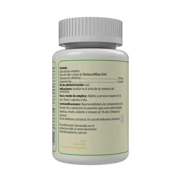 Kaminax - Damiana de California 60 Capsulas | 350mg Adaptoheal® - Imagen 2